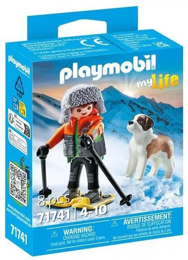 Playmobil MyLife Ορειβάτης με Σκύλο Αγίου Βερνάρδου για 4-10 ετών
