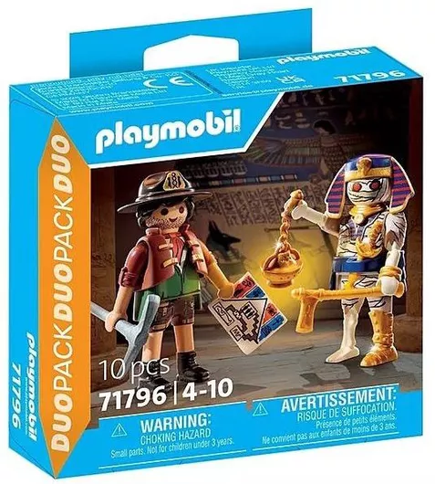 Playmobil Duo Pack Κυνηγός Θησαυρού & Μούμια για 4-10 ετών