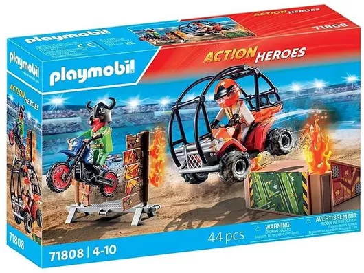 Playmobil Action Heroes Ακροβατικά με Γουρούνα & Μηχανή για 4-10 ετών