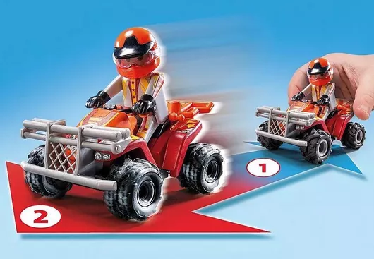 Playmobil Action Heroes Ακροβατικά με Γουρούνα & Μηχανή για 4-10 ετών