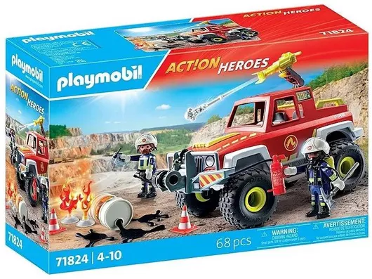 Playmobil Action Heroes Πυροσβεστικό Όχημα 4x4 για 4-10 ετών