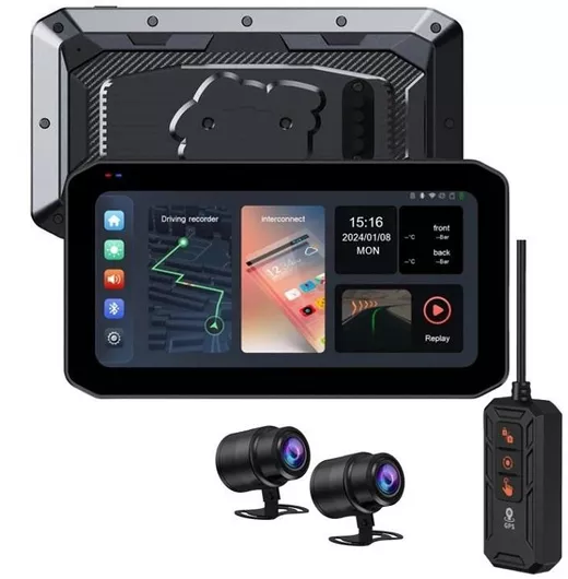 Κάμερα DVR Αυτοκινήτου Tradesor 811474 1080P με Οθόνη 6.2" WiFi / GPS