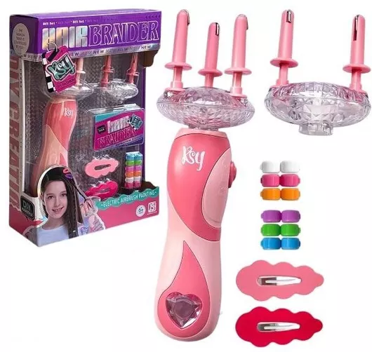 Παιχνίδια Κομμωτικής Σετ για Πλεξουδάκια Μαλλιών με Σχέδια για 6+ Ετών