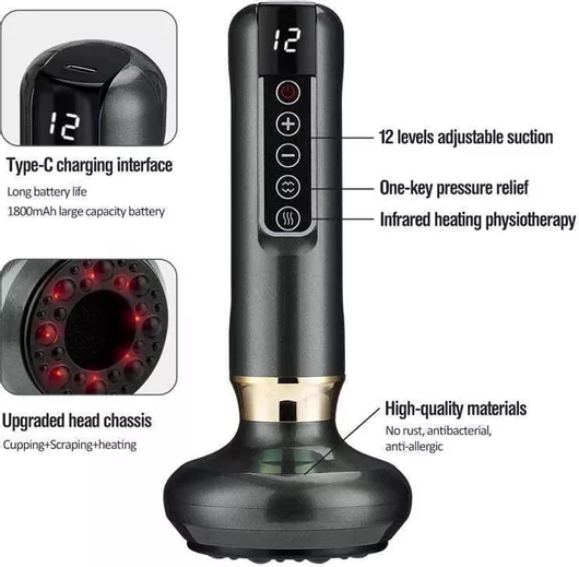 Συσκευή Μασάζ Αρνητικής Πίεσης Ds-a15 Intelligent Negative Pressure Cupping Massage Instrument 002494