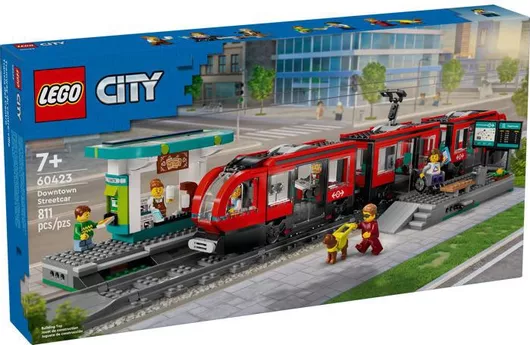 Lego City Downtown Streetcar and Station 811τμχ για 7+ Ετών #60423
