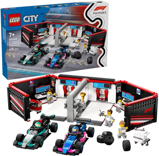 Lego City: F1 Garage And Mercedes- Amg And Alpine Cars για 7+ Ετών #60444