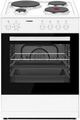 Κουζίνα Eskimo ES EM5070W 60lt με Εμαγιέ Εστίες 86x59.8x61cm