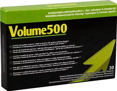 500Cosmetics Volume 500 Συμπλήρωμα για την Ενίσχυση της Τεστοστερόνης 30 Ταμπλέτες