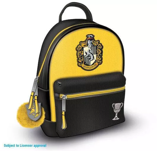 Σχολική Τσάντα Γυμνασίου - Λυκείου Πλάτης Harry Potter Hufflepuff Μαύρο/Κίτρινο