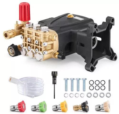 Αντλία Πλυστικού Vevor HZQZB4GPM1INYOT93V0 1" Οριζόντια Τριπλή 4000 PSI 4.0GPM 