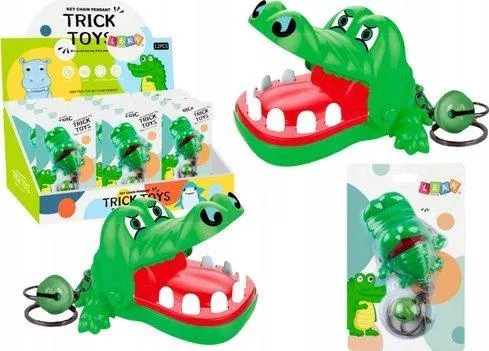 Μπρελόκ Lean Toys Κροκόδειλος από Πλαστικό Πράσινο