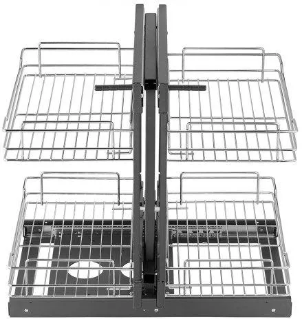 Γωνιακός Οργανωτής Ντουλαπιού Vevor MJSNLDGG2C25YYEKJV0 Κουζίνας Χρωμίου 