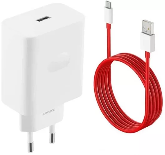 Φορτιστής OnePlus SUPERVOOC με Θύρα USB-A & Καλώδιο USB-C 100W Λευκό