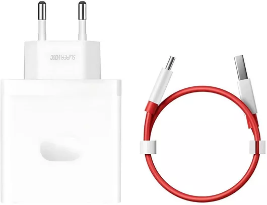 Φορτιστής OnePlus SUPERVOOC με Θύρα USB-A & Καλώδιο USB-C 100W Λευκό