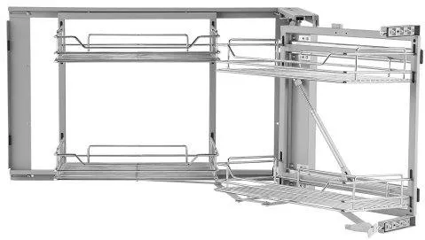 Γωνιακός Οργανωτής Ντουλαπιού Vevor MJSNLDGG2C345BN6UV0 Κουζίνας Χρωμίου 