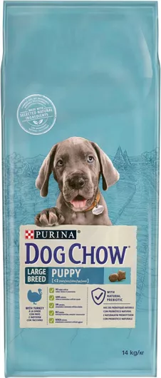 Ξηρά Τροφή Purina Dog Chow Puppy Large Breed 14kg για Έγκυες Θηλάζουσες & Κουτάβια Μεγαλόσωμων Φυλών 