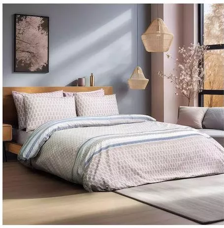 Μαξιλαροθήκη Lino Home Βαμβακερή με Φάσα 50x50cm Alio Beige