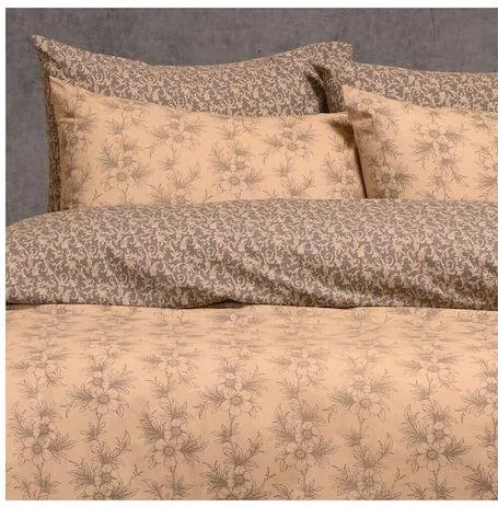 Μαξιλαροθήκη Melinen Βαμβάκι & Πολυεστέρας με Φάσα 50x50cm Σετ 2τμχ Naya Grey