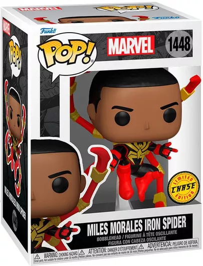 Funko Pop! Marvel: Spider-Man - Miles Morales Iron Spider 1448 Bobble-Head Chase