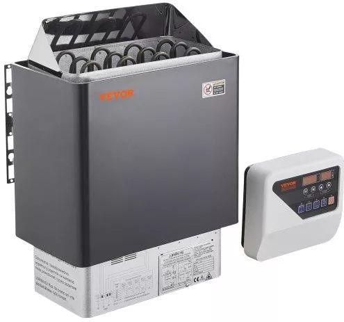 Ηλεκτρική Σόμπα Σάουνας Vevor 6KW με Ψηφιακό Έλεγχο για 5-9m3 Σπα Σπιτιού 