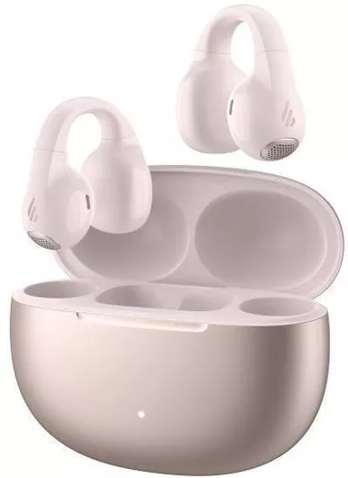Bluetooth Handsfree Edifier Comfo C Open Ear με Αντοχή στον Ιδρώτα & Θήκη Φόρτισης Ροζ