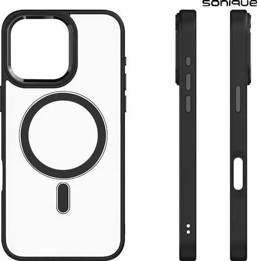 Θήκη Κινητού Sonique Magnetic MagMetal Back Cover με MagSafe για Apple iPhone 16 Pro Πλαστικό Μαύρο