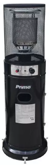 Κάτοπτρο Υγραερίου Primo 11kW Εξωτερικού Χώρου Eπιδαπέδια Υγραερίου 46x135cm Μαύρo