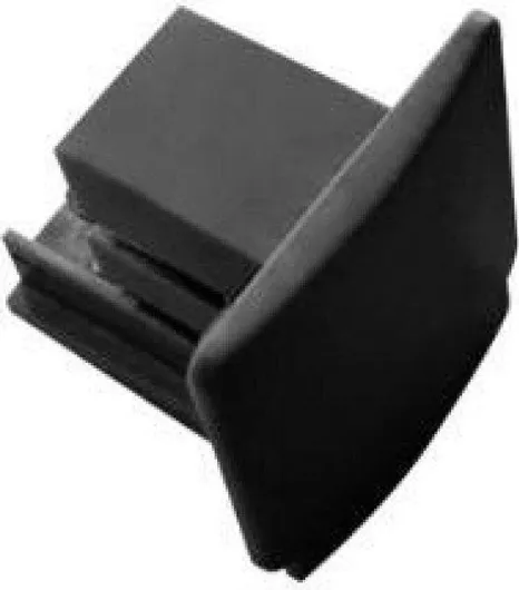 Τερματικό Ράγας Fos me 05-00410-2 για Εξαρτήματα Φωτιστικών Μαύρο