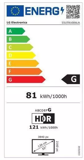 Τηλεόραση LG Smart 55UT81006LA 55" 4K UHD LED HDR 2024