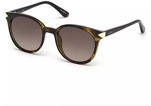 Γυναικεία Γυαλιά Ηλίου Guess Στρογγυλά με Κοκκάλινο Σκελετό Καφέ/Μαύρο