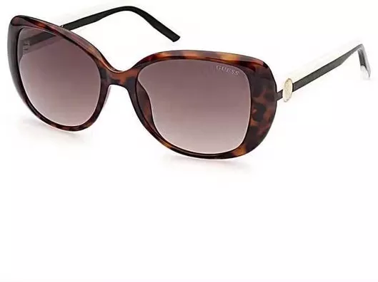 Γυναικεία Γυαλιά Ηλίου Guess Οβάλ Ταρταρούγα με Mixed Σκελετό Καφέ