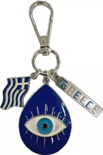 Μπρελόκ Tradesor Τουριστικό Souvenir Σετ Ματάκι/Greece 12τμχ