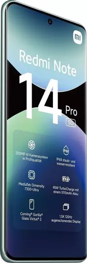 Xiaomi Redmi Note 14 Pro NFC 5G 8GB 256GB Coral Green