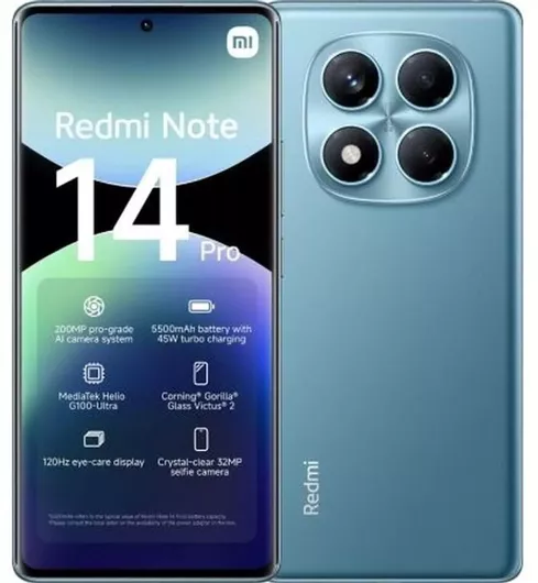 Xiaomi Redmi Note 14 Pro NFC 4G 8GB 256GB Ocean Blue