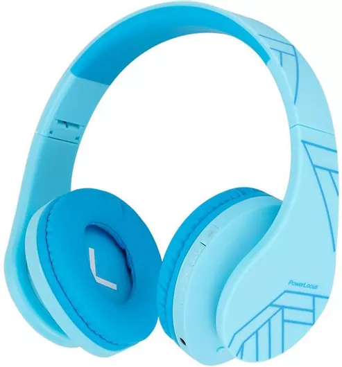 Headphones PowerLocus P2 Ασύρματα & Ενσύρματα Over Ear Γαλάζιο