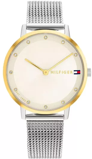 Γυναικείο Ρολόι Tommy Hilfiger με Μεταλλικό Μπρασελέ Ασημί