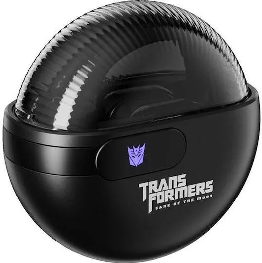 Bluetooth Handsfree The Transformers TF-T09 In-ear με Θήκη Φόρτισης Μαύρο