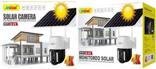 Andowl Q-V9 IP Κάμερα Παρακολούθησης Wi-Fi Full HD 1080p Αδιάβροχη Μπαταρίας με Αμφίδρομη Επικοινωνία