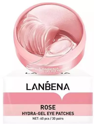 Patches Ματιών Lanbena Rose Moisturizing Hydrogel Σετ 60τμχ
