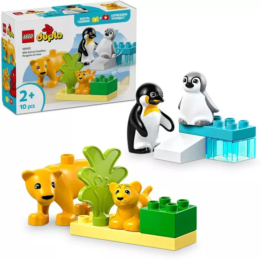 Lego Duplo: Wild Animal Families: Penguins & Lions για 2+ Ετών #10442