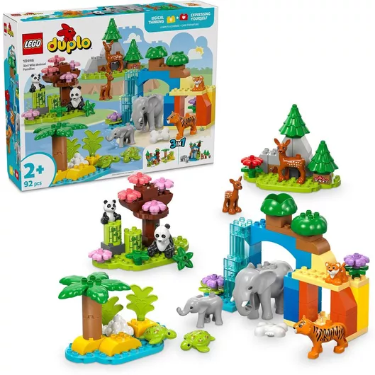 Lego Duplo Town: 3In1 Wild Animal Families για 2+ Ετών #10446
