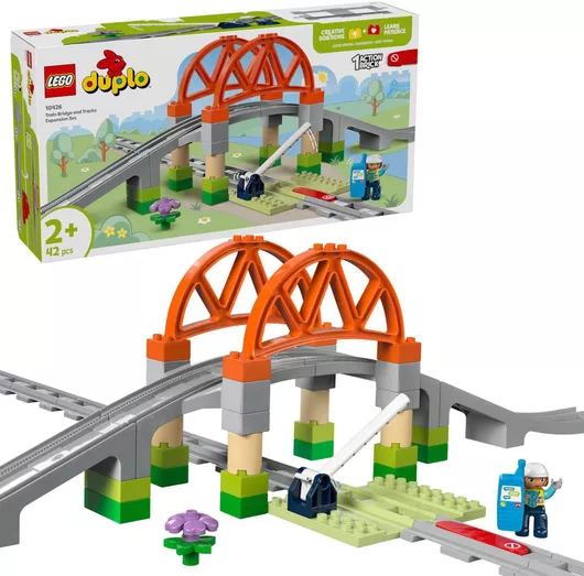 Lego Duplo Town: Train Bridge And Tracks Expansion Σετ για 2+ Ετών #10426