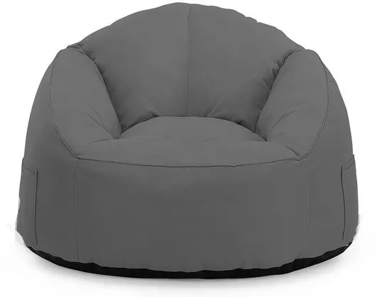 Πουφ Πολυθρόνα Woodwell Jazz Αδιάβροχο Ύφασμα 96x90x73cm Ανθρακί