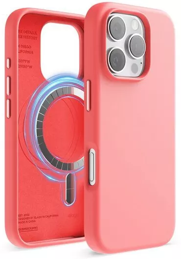 Elago Back Cover Σιλικόνης 1.7mm Ροζ iPhone 16 Pro Max