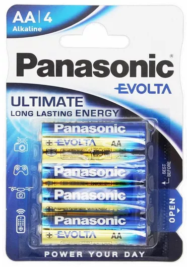 Αλκαλικές Μπαταρίες Panasonic Evolta AA 1.5V Σετ 4τμχ