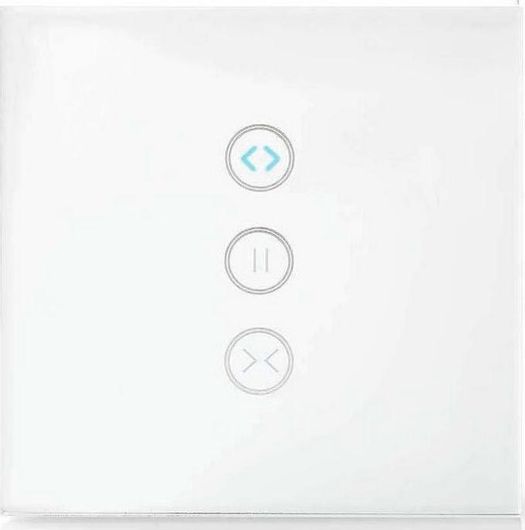 Διακόπτης Τοίχου Nedis Wi-Fi Smart Wall Switch Χωνευτός Wi-Fi Ρολών με Πλαίσιο & Τρία Πλήκτρα Αφής Λευκό