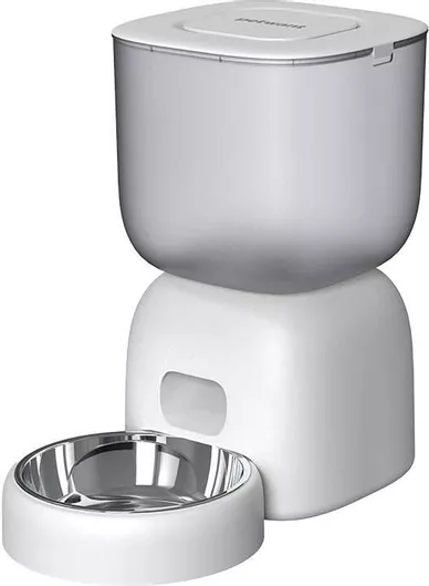 Ταΐστρα Σκύλου & Γάτας PetWant Wifi Automatic Feed Dispenser White 3000ml Λευκό