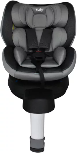 Παιδικό Κάθισμα Αυτοκινήτου Forall Baby And Kid Isofix για 0-36Kg Περιστρεφόμενο 360 Μοίρες Μαύρο/Γκρι