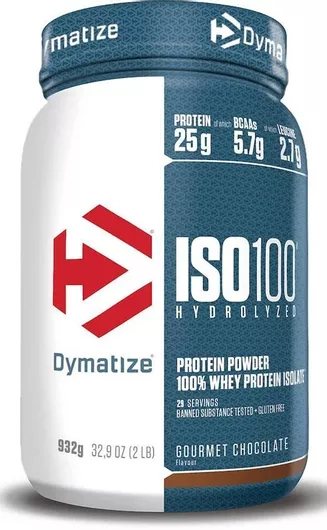 Dymatize ISO 100 Hydrolyzed Πρωτεΐνη Ορού Γάλακτος Χωρίς Γλουτένη με Γεύση Chocolate Peanut 932gr