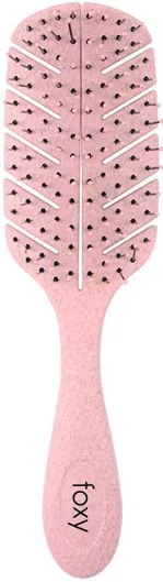 Βούρτσα Μαλλιών Foxy BioFriendly Leaf Brush Βιοδιασπώμενη Μεσαία Ροζ